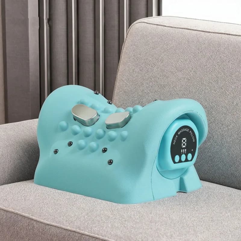 Heated EMS Cervical Traction Pillow with Six Heat Levels