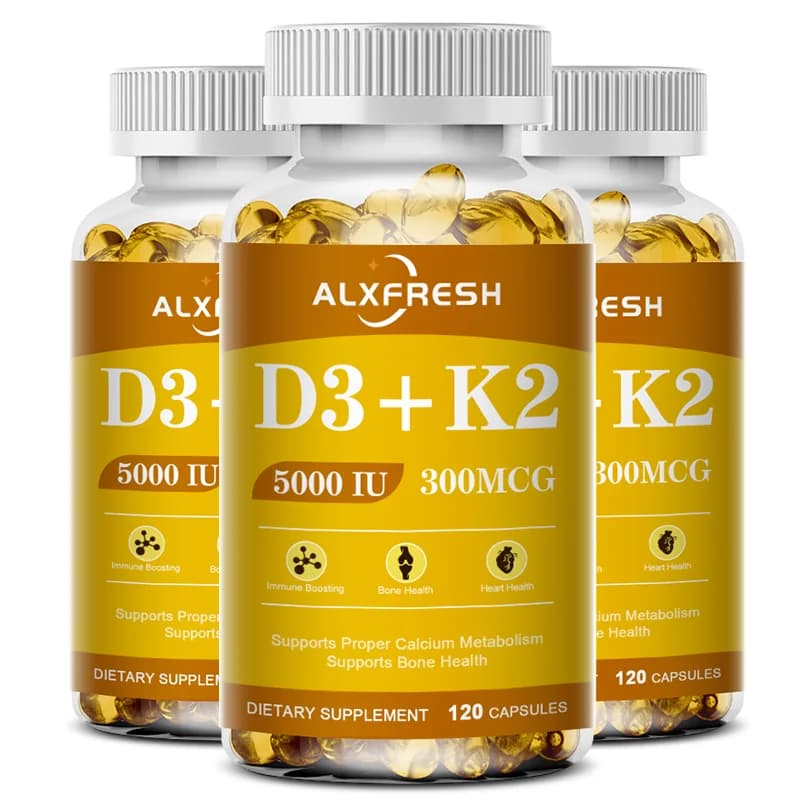 Vitamin D3 + K2 capsules bottle — image 7
