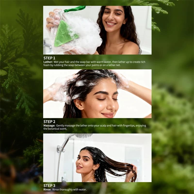 Usman grass and platycladus shampoo bar 120g — image 6