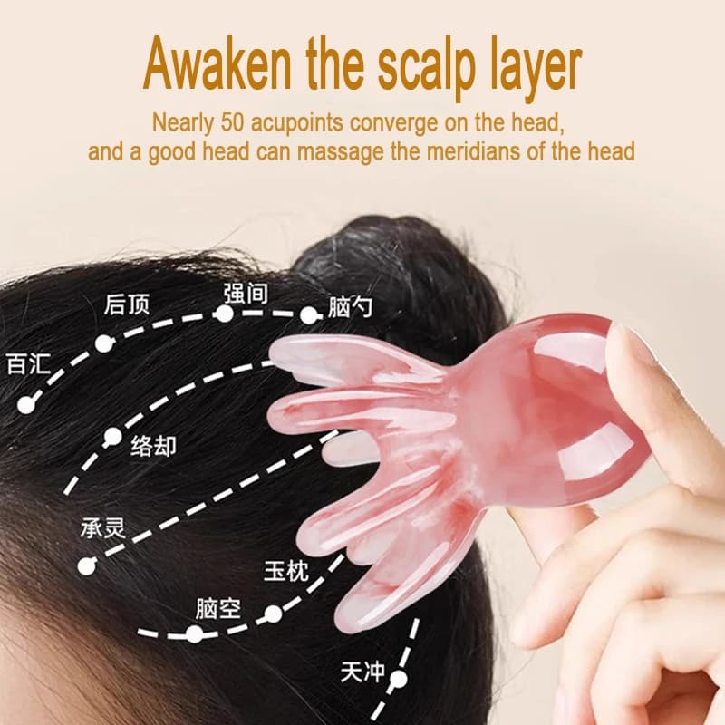 octopus-shaped resin gua sha tool — image 3
