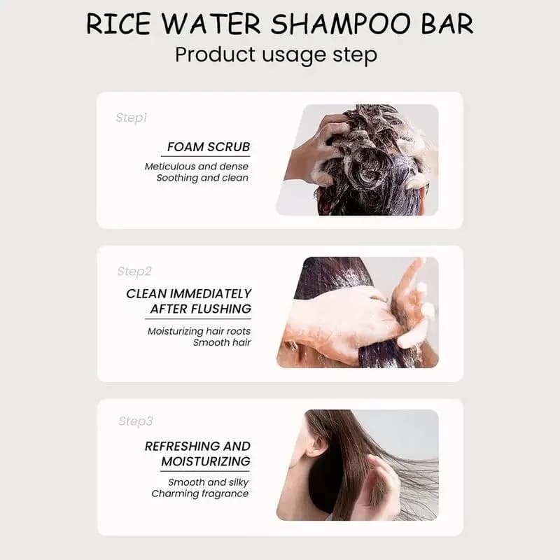 organic rice shampoo bar — image 5