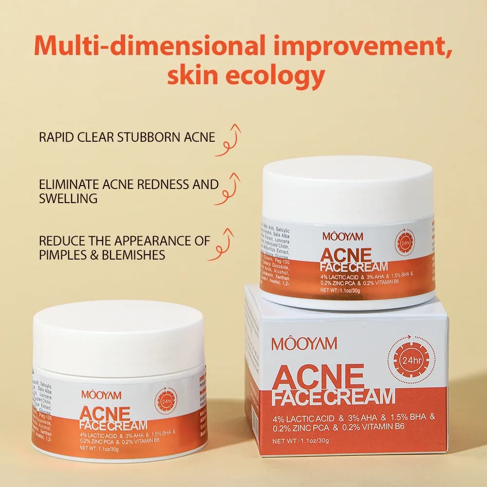herbal acne removal face cream tube — image 3