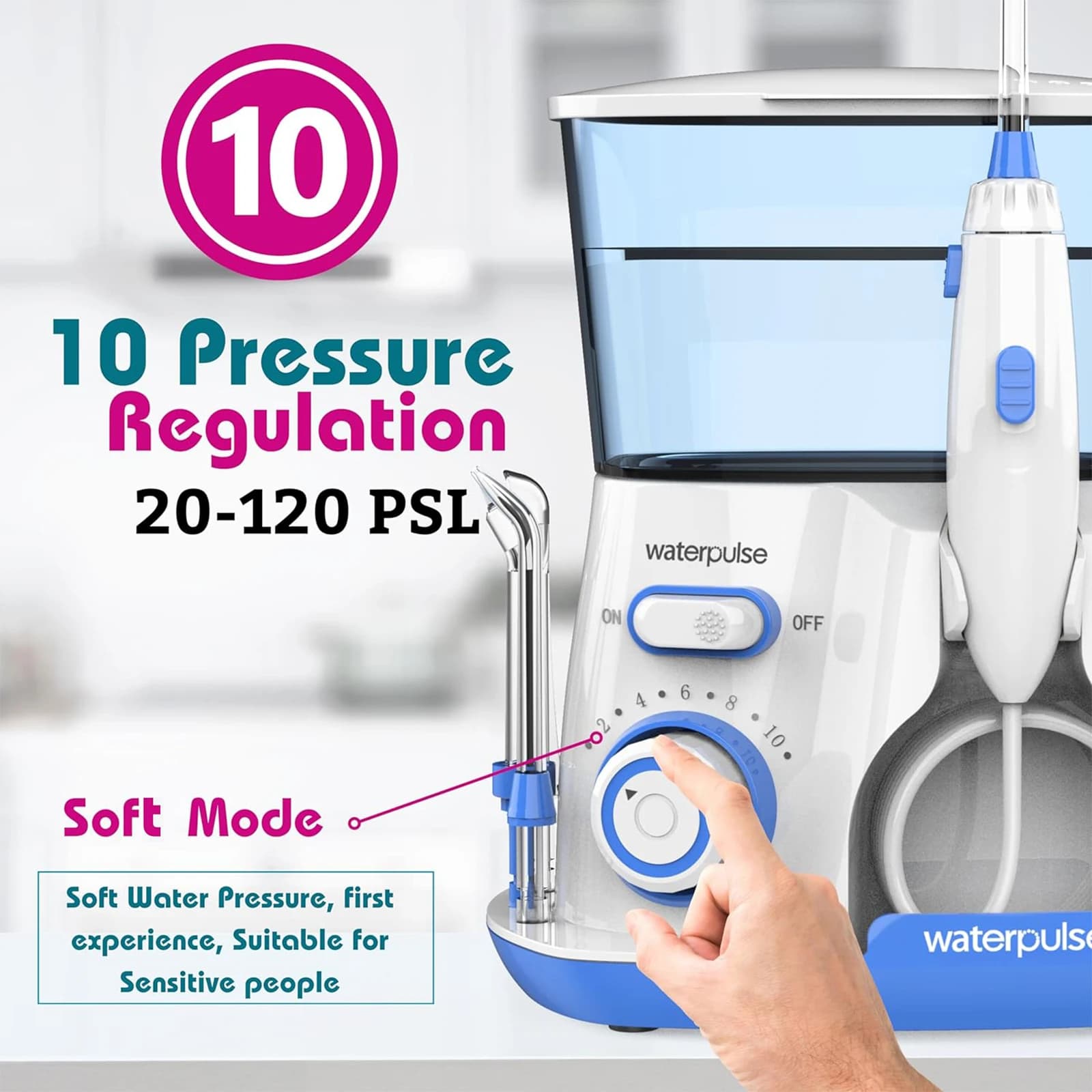 Electric water flosser with 800 ml reservoir — image 3