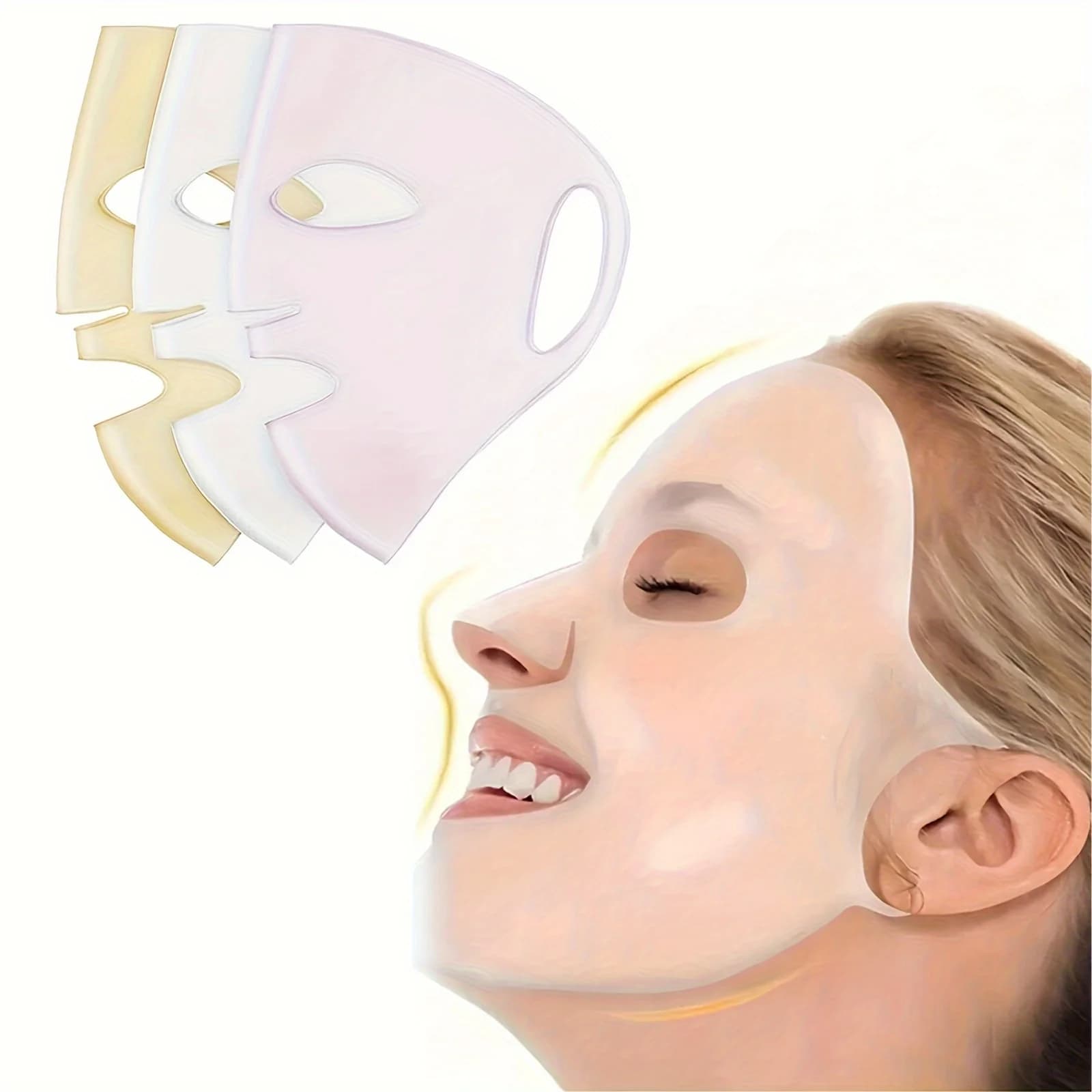 3D Silicone Facial Mask – Reusable Moisturizing Mask