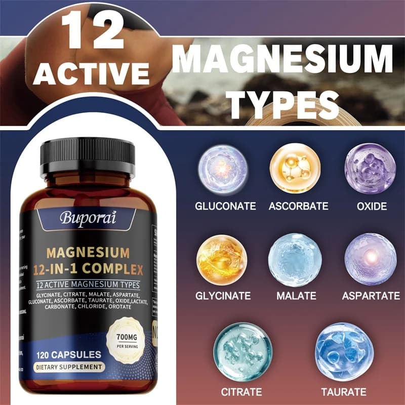 bottles of magnesium complex capsules — image 3