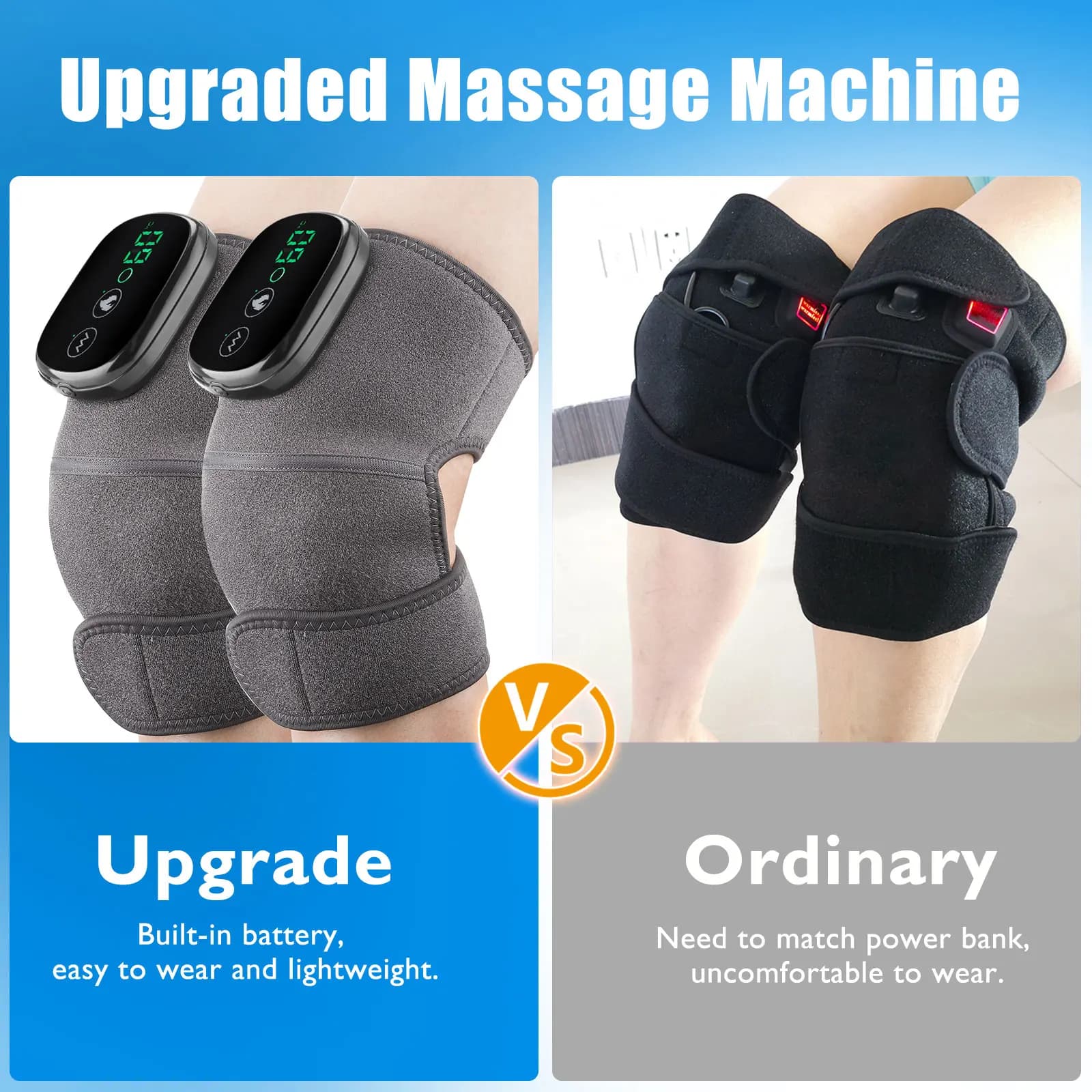 heated vibrating knee massage pad — image 6