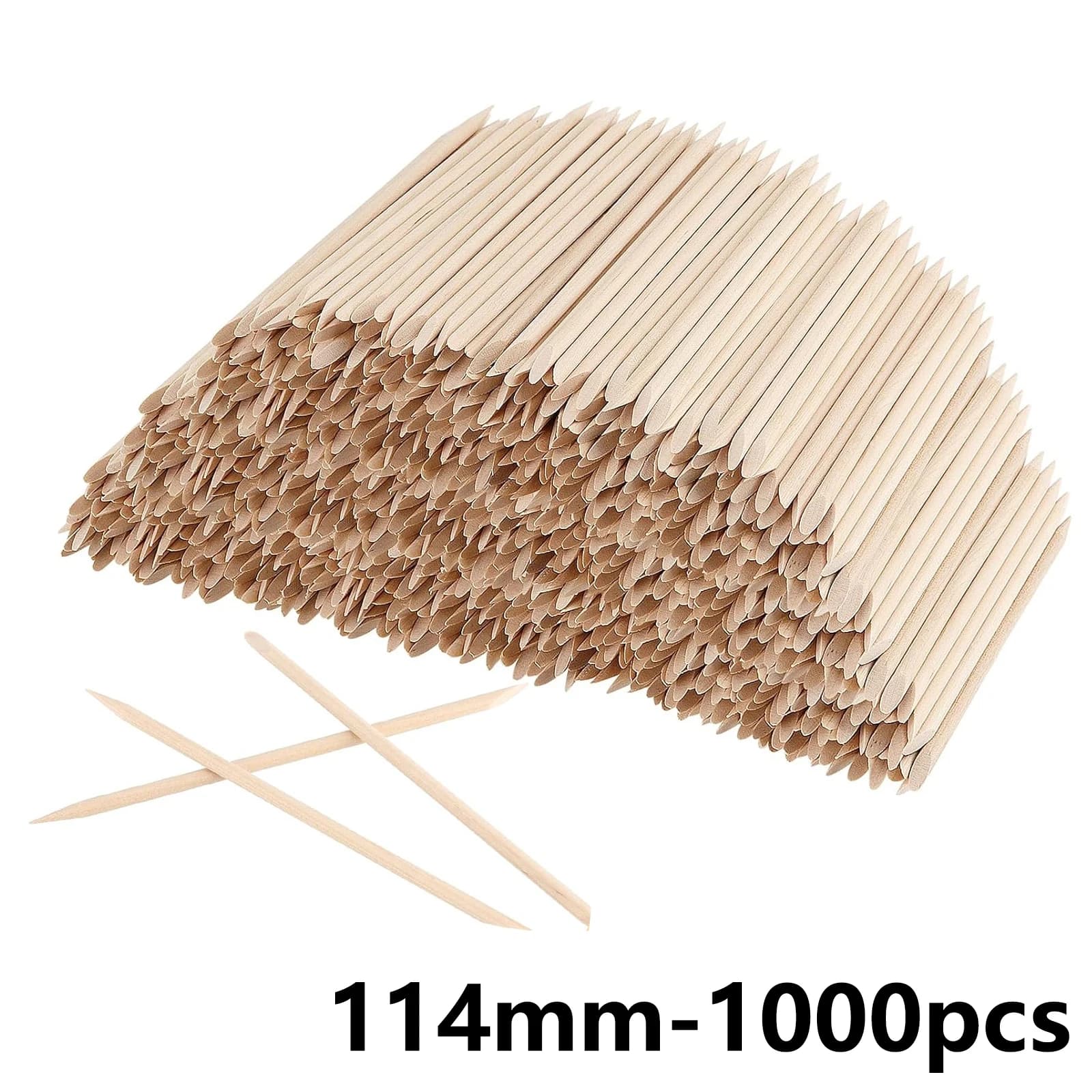 orange wood nail art and cuticle pushers — image 7