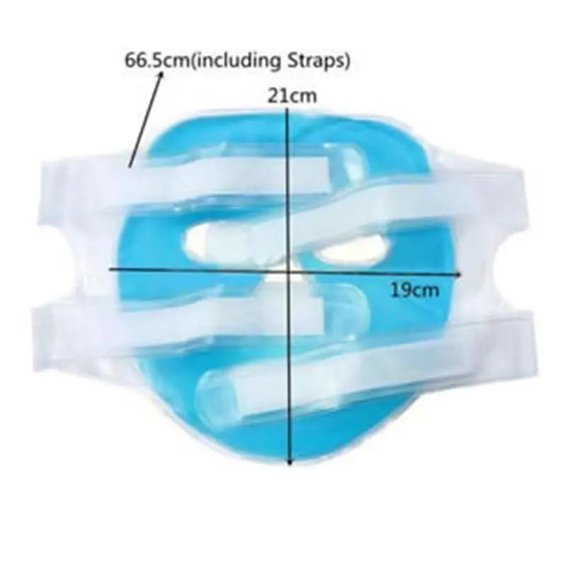 blue cold gel face mask covering full face — image 5