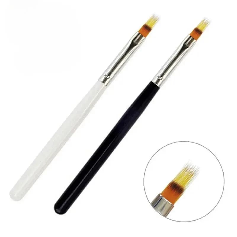 Serrated nail brush with powder bar and gradient pen — image 3