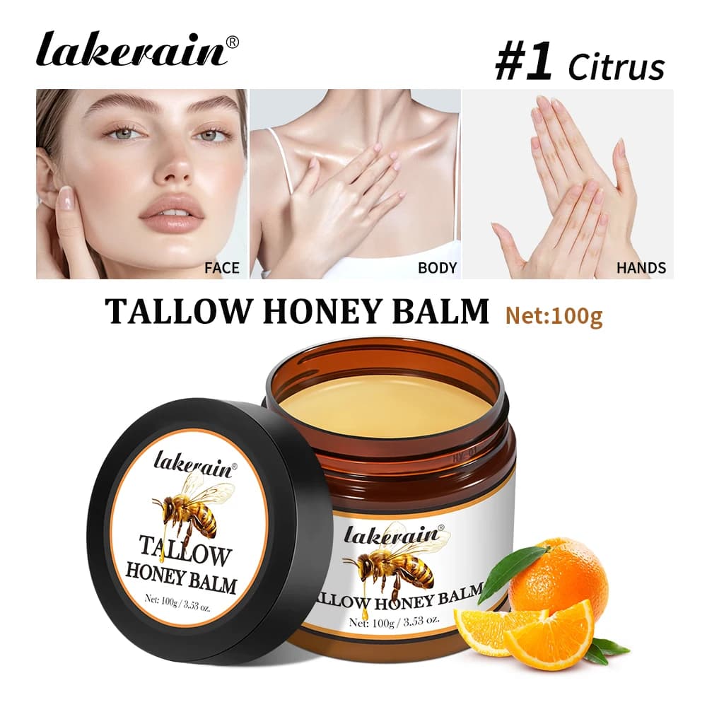 tallow honey balm jar — image 7