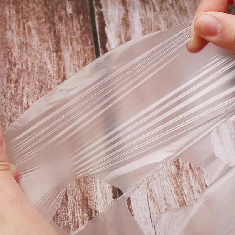 transparent disposable full face plastic film cleanser mask — image 5