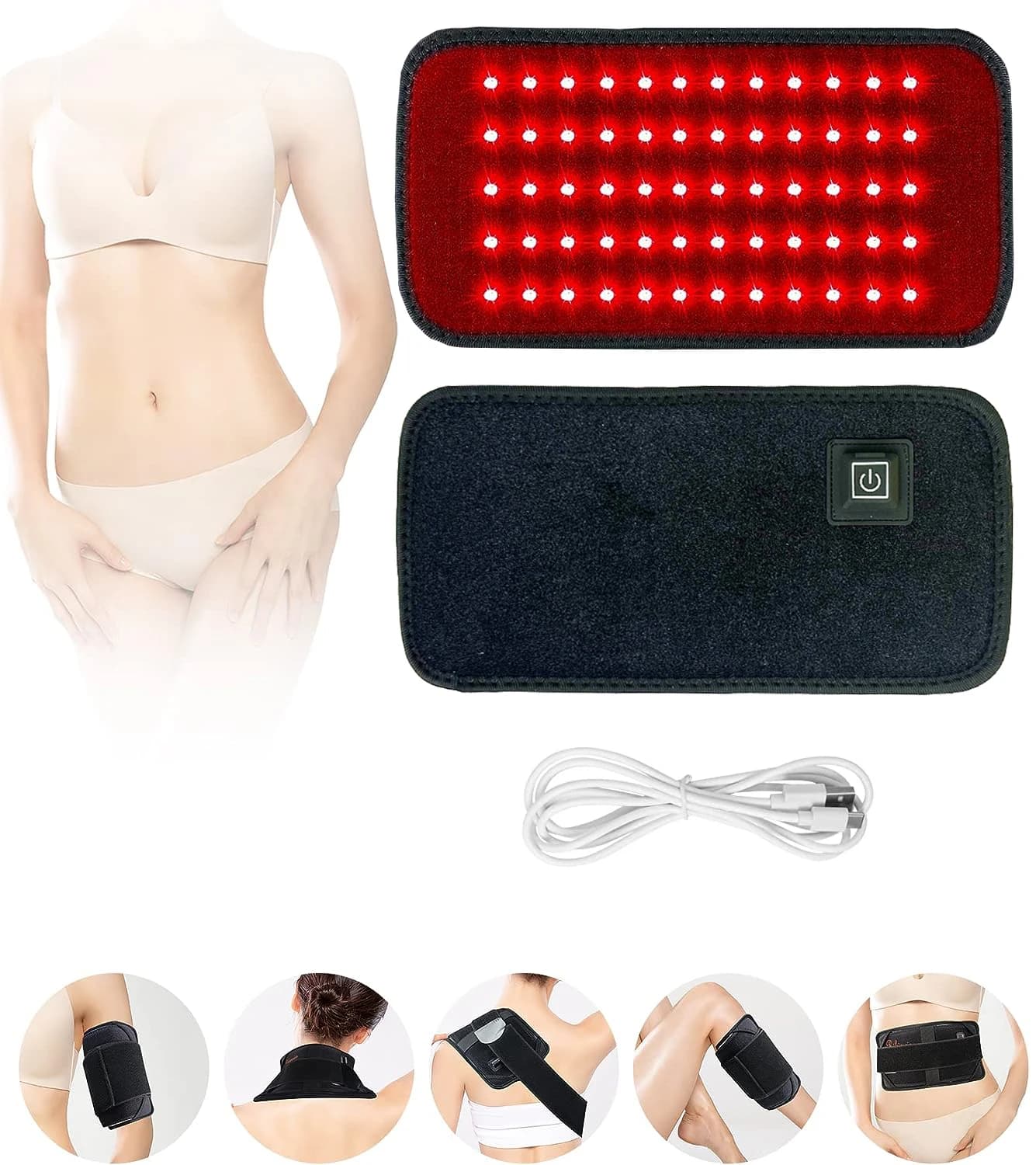 Red & Infrared Light Therapy Belt – 660nm & 850nm LEDs