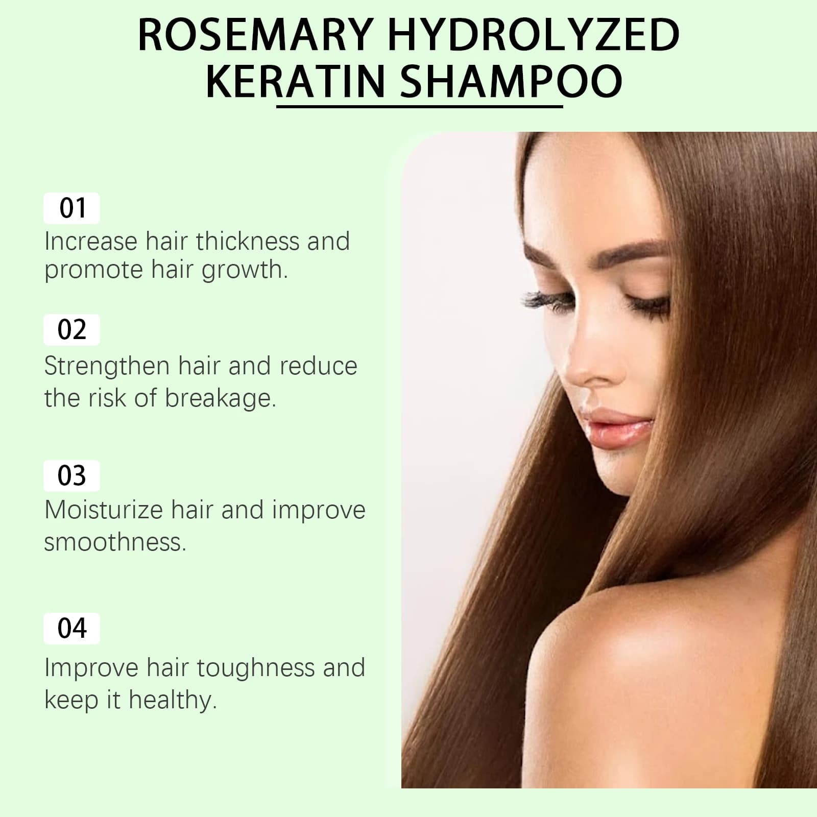 Rosemary shampoo bottle for soothing scalp and anti-dandruff — image 2