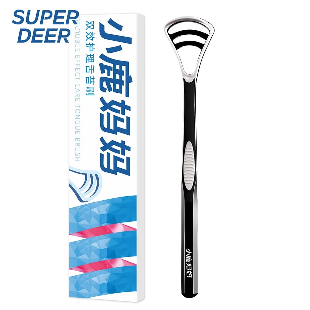 silicone tongue scraper in pastel macaron color — image 8