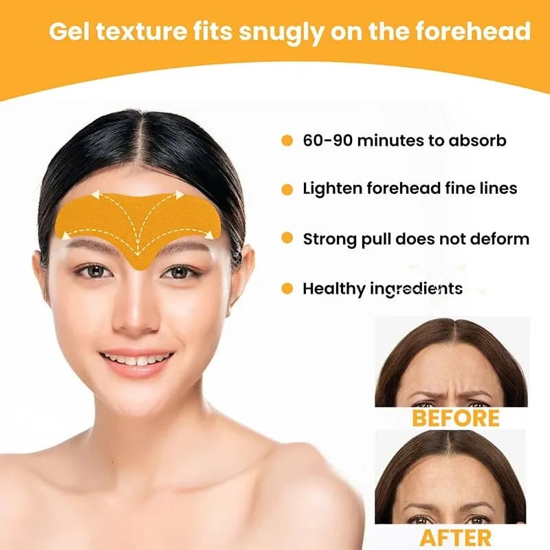forehead wrinkle patch applied to skin — image 4
