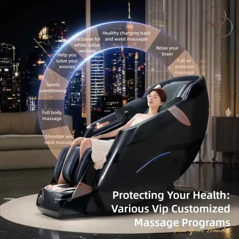 Luxury Zero Gravity 4D Massage Chair AI Voice Control SL Track — image 6