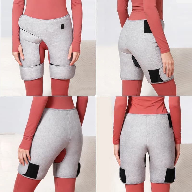 red light hip massager with heat and vibration controls — image 6
