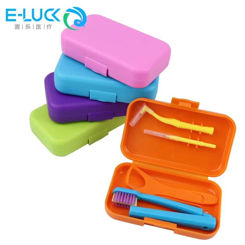 Travel Dental Cleaning Kit – Toothbrush, Interdental Brush & Tongue Scraper