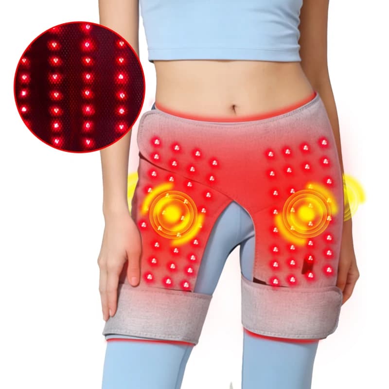 Red Light Hip Massager with Heat, Vibration & 3 Speed Settings