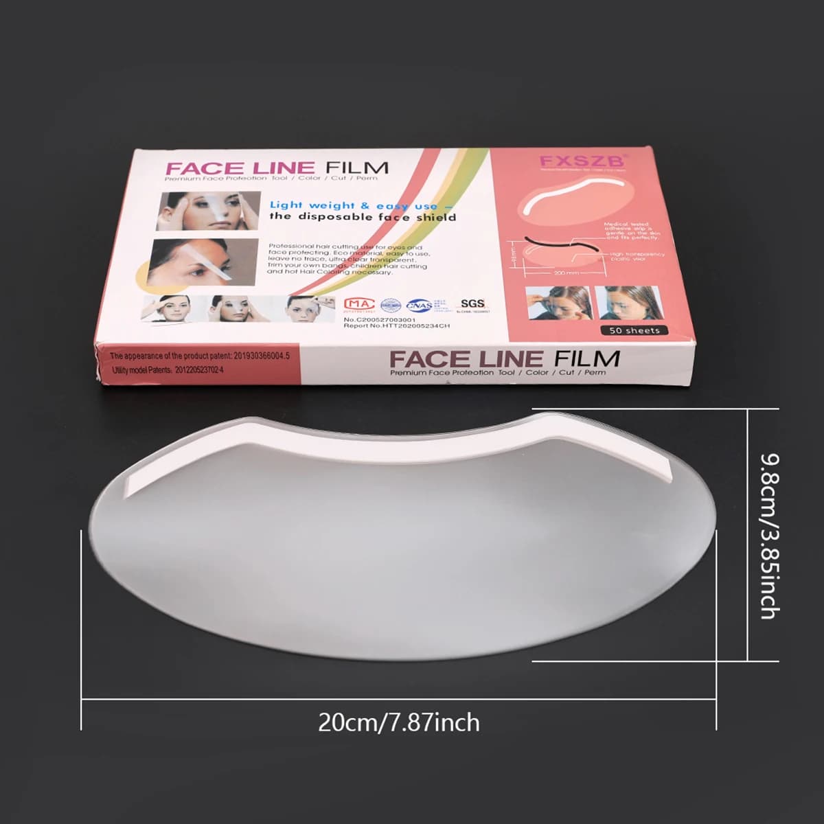 Disposable microblading face shield — image 6