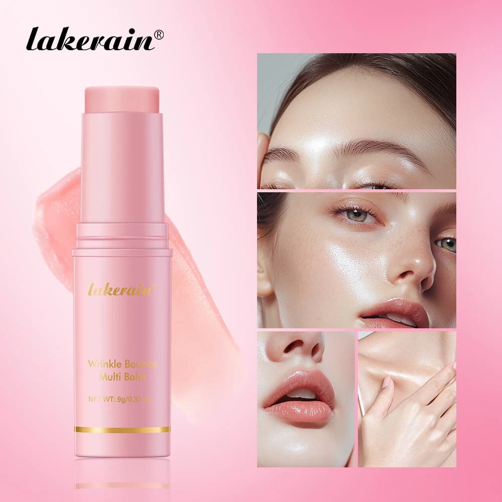 Pink hydrating facial balm stick — image 1
