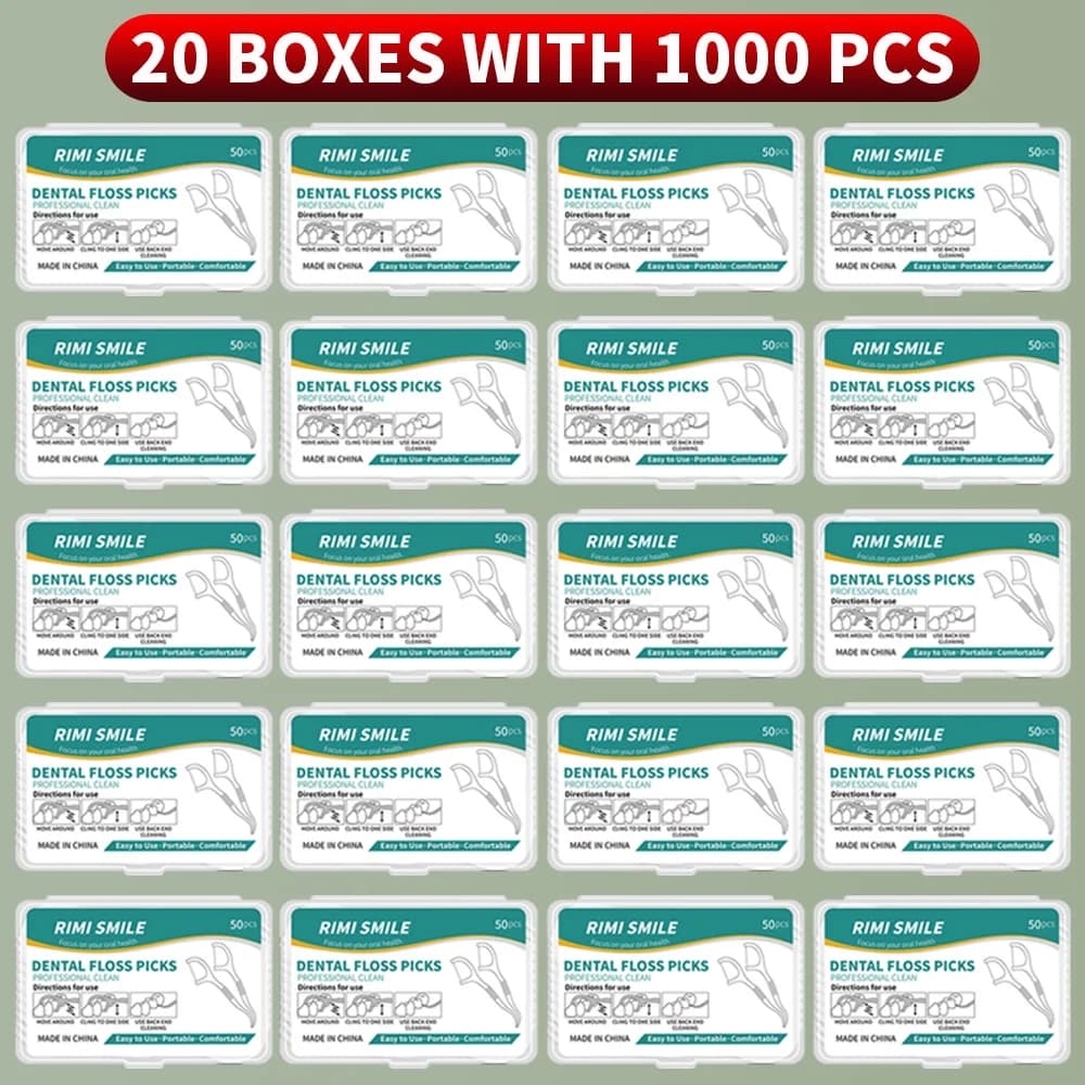 Box of dental floss sticks — image 8