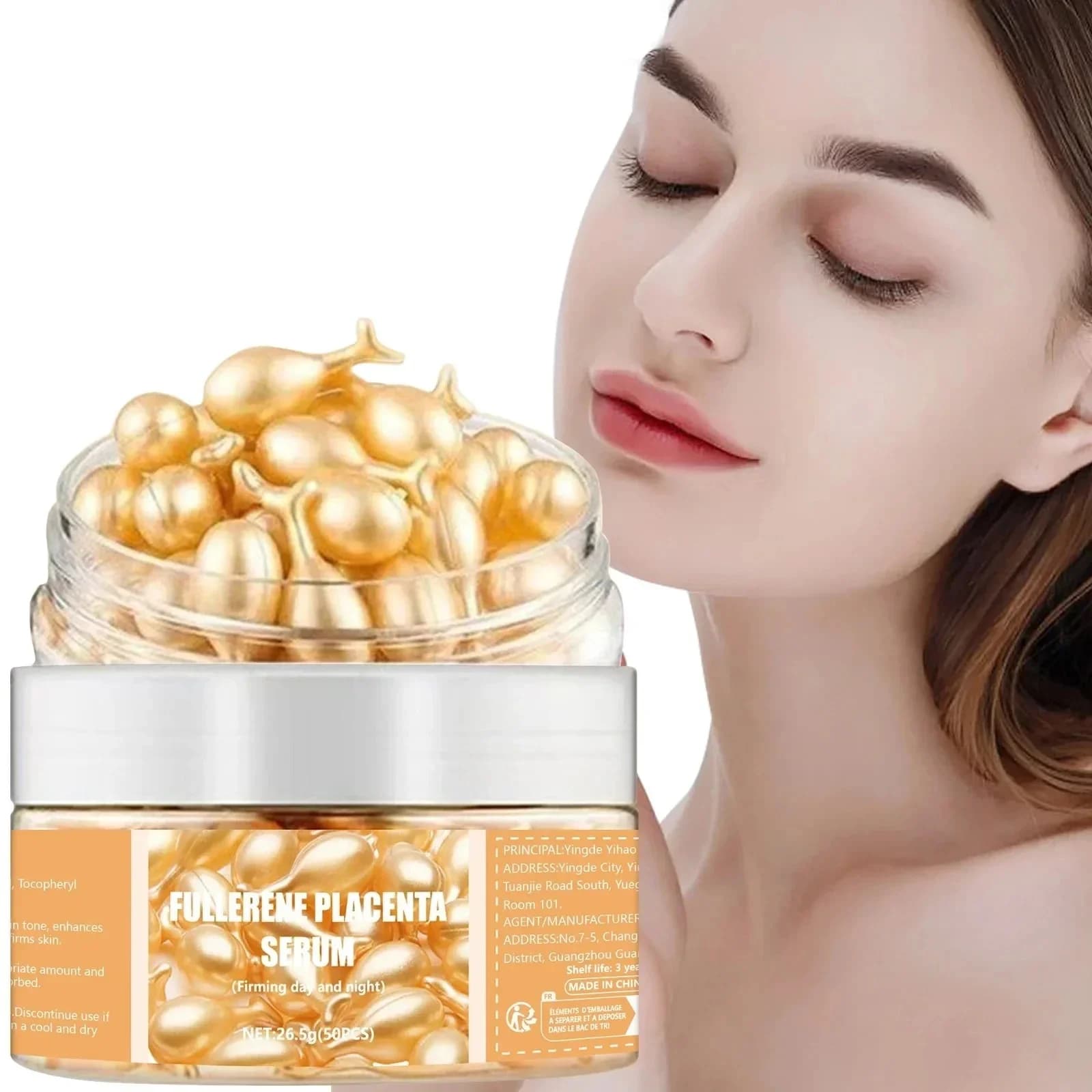 collagen face care capsules serum bottle — image 1