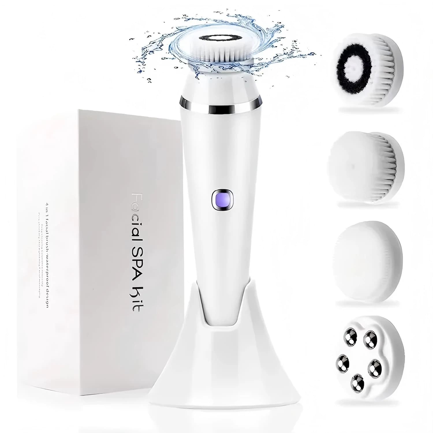 4-in-1 Waterproof Electric Facial Cleansing Brush