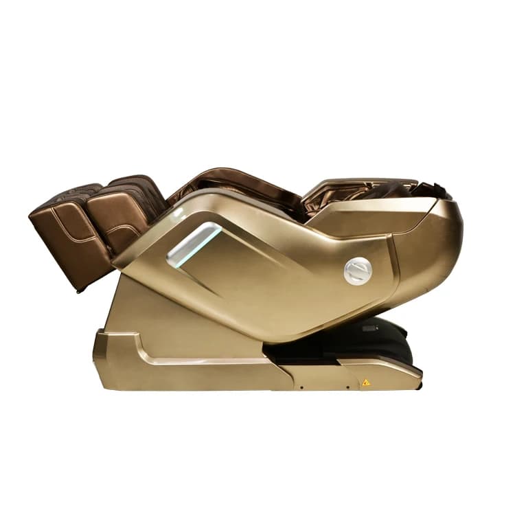 Customized White Golden Color Vibrating Foot Spa Massage Chair — image 5