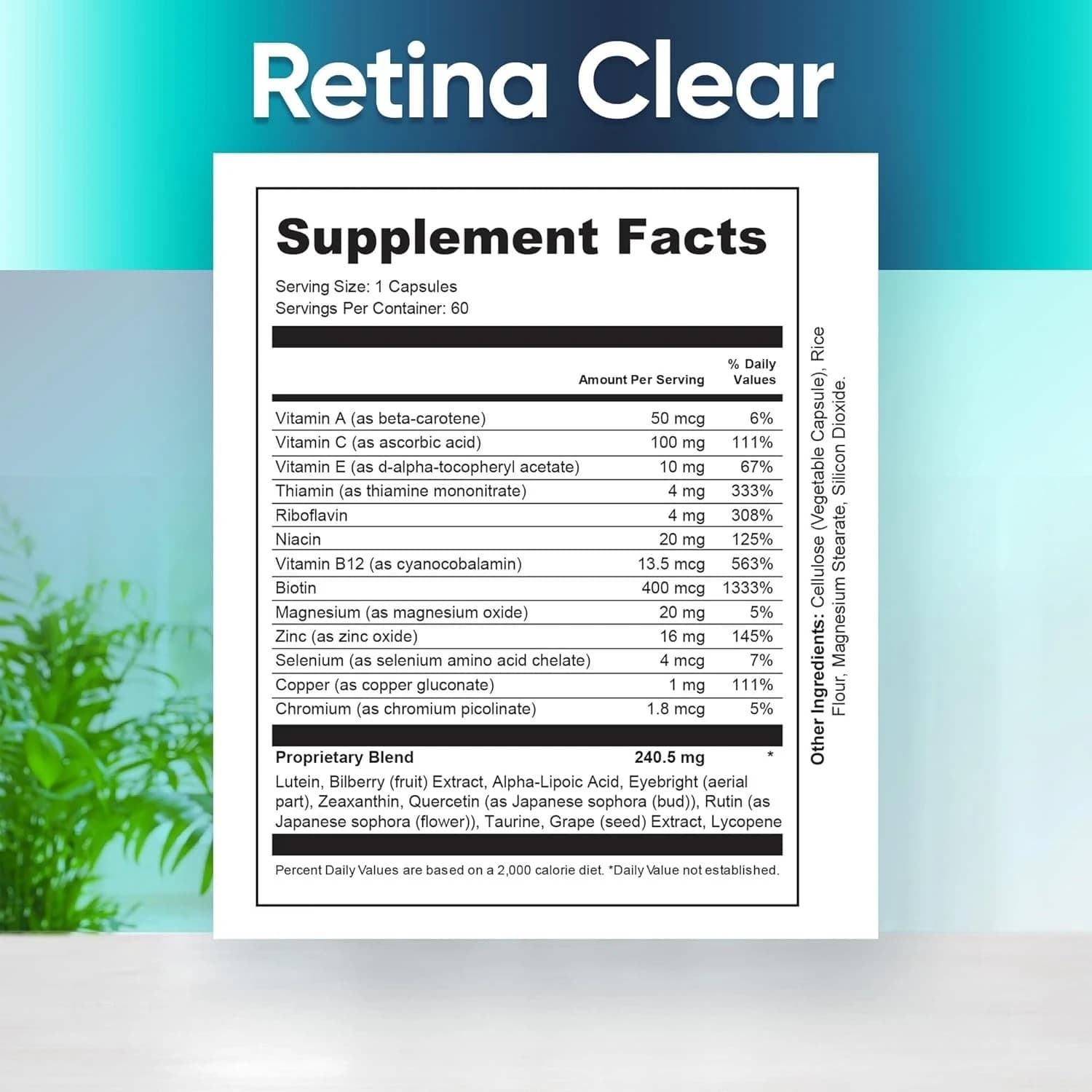 bottle of eye health supplement with lutein and zeaxanthin — image 6