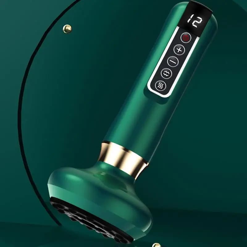 handheld anti-cellulite massager with heat and suction cup — image 5