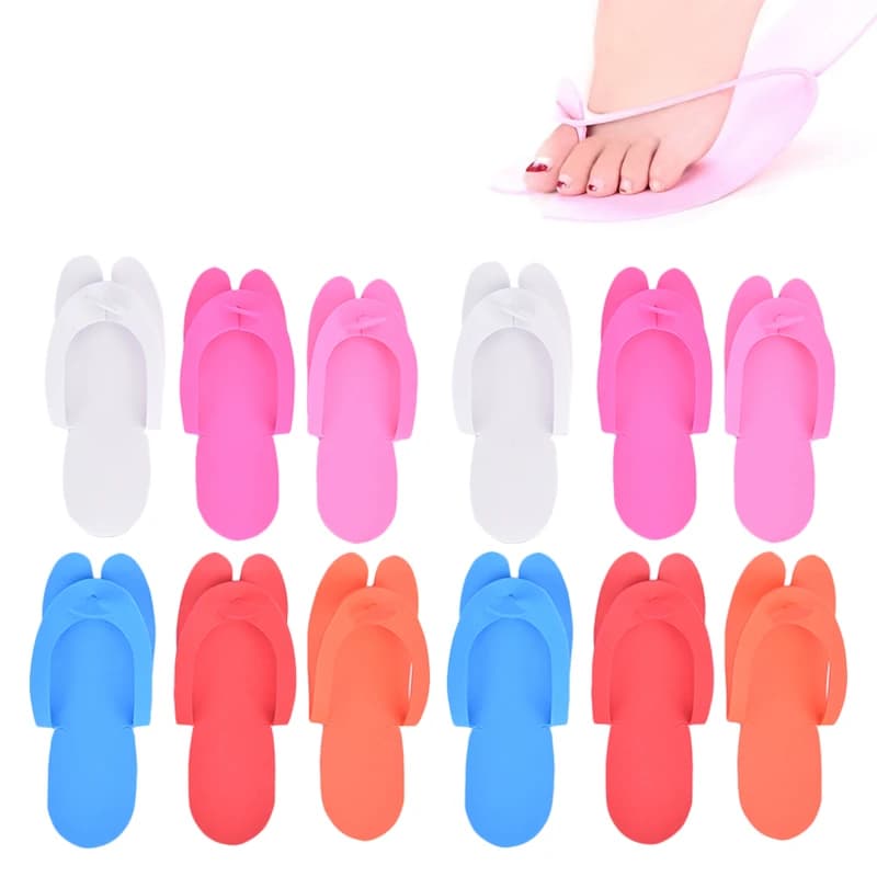 Disposable foam pedicure slippers — image 2
