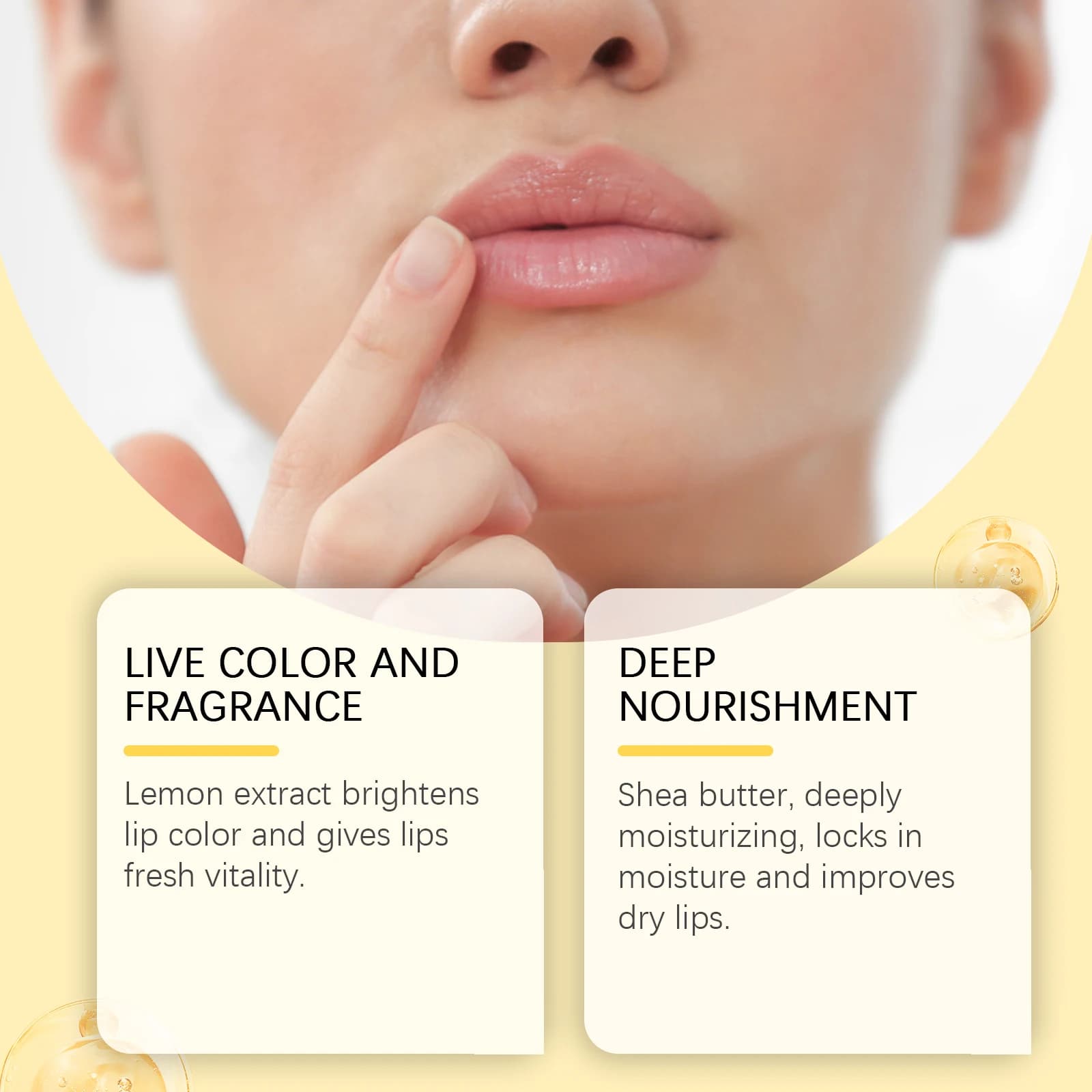 Lemon ginger turmeric lip balm tube — image 4