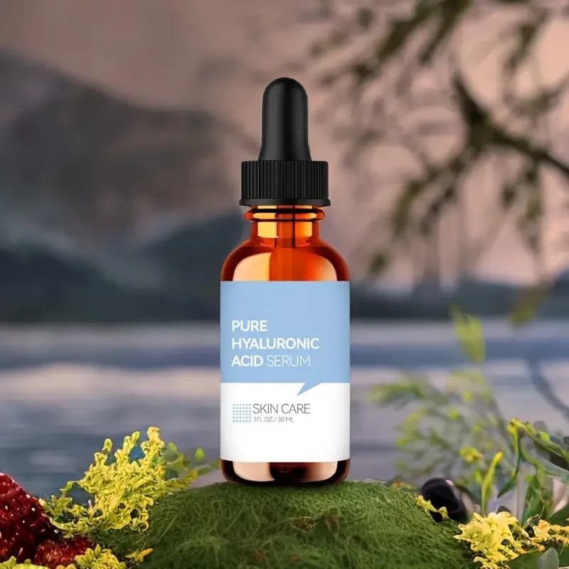 bottles of pure hyaluronic acid essence liquid — image 5