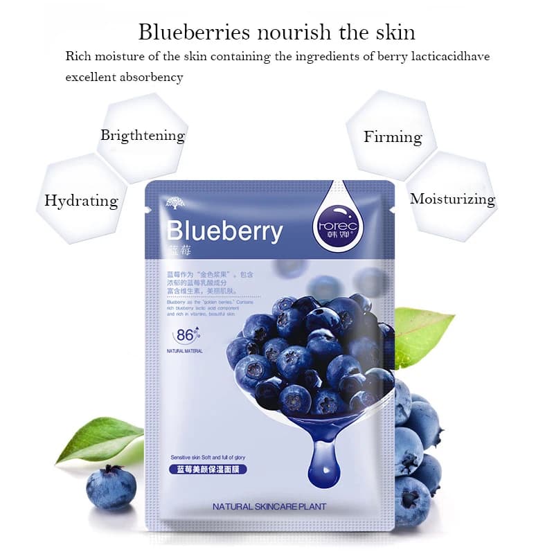natural plant facial sheet masks pack of 10 — image 3