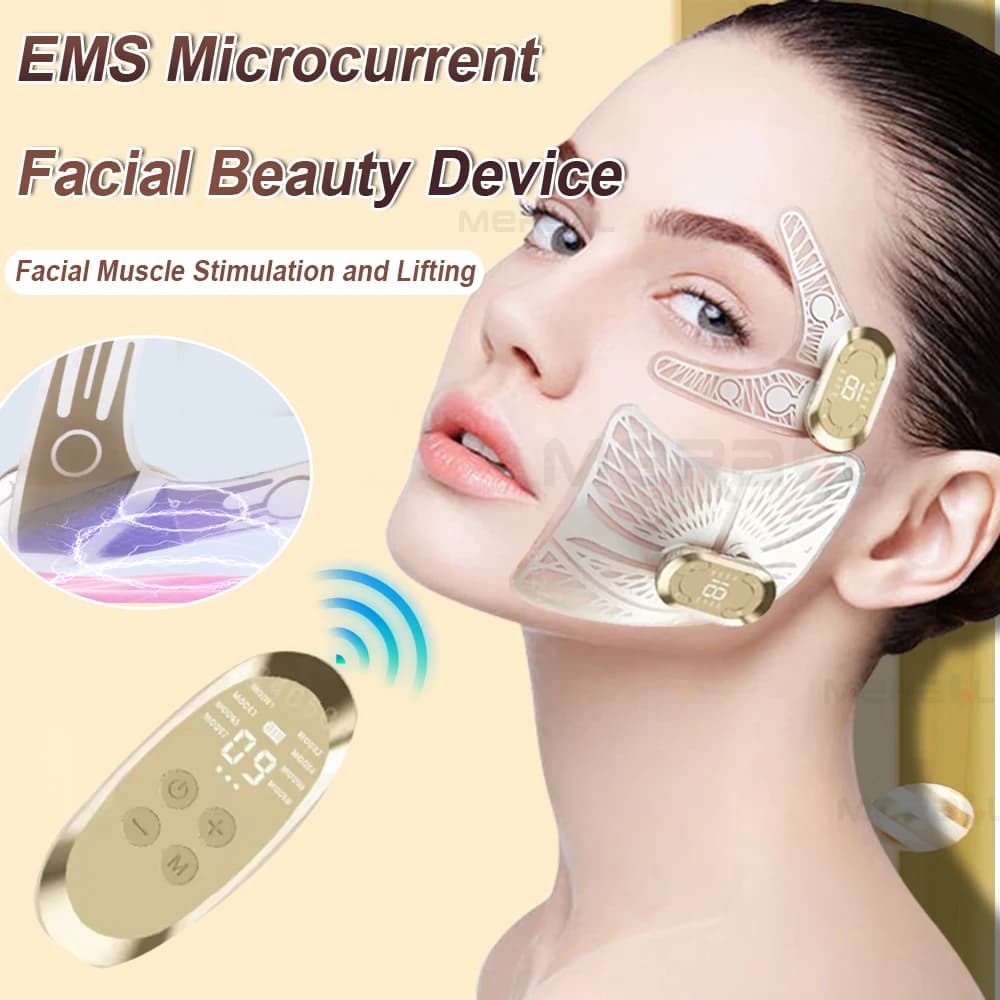 Facial Eye Massager with EMS Stimulation