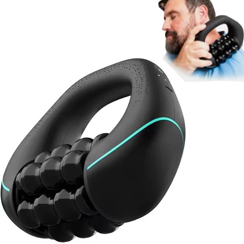 Mini Rolling Percussive Massager – 3‑Speed Rechargeable