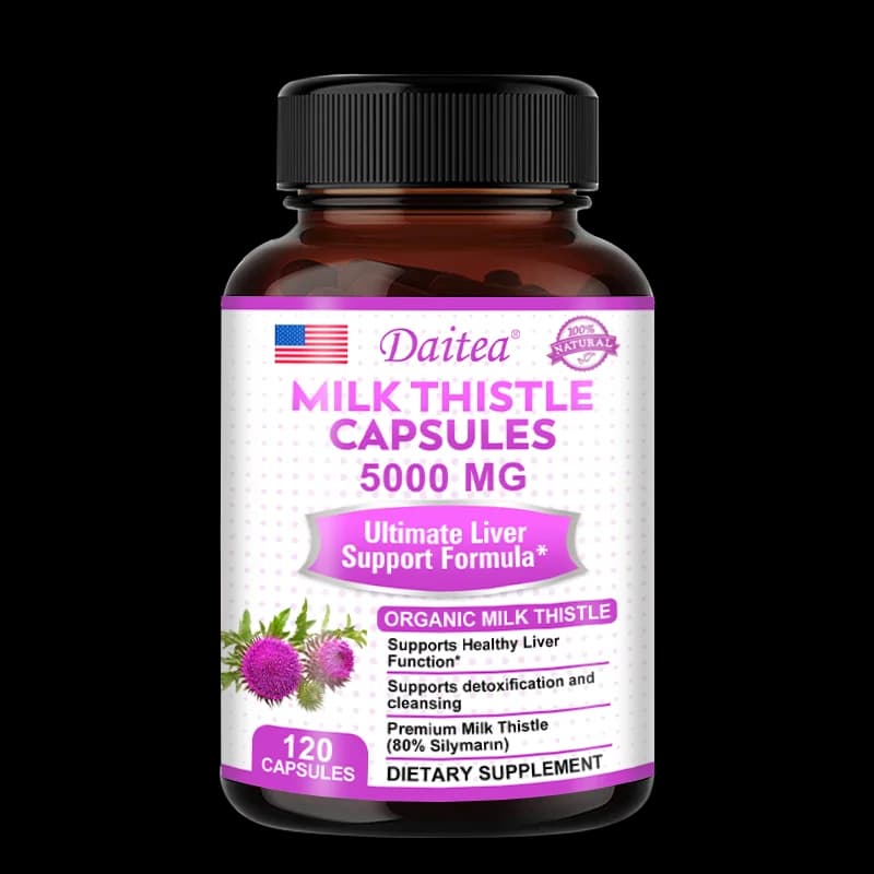 organic milk thistle liver support capsules — image 8