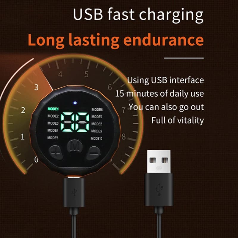 USB rechargeable abdominal EMS toning belt — image 4
