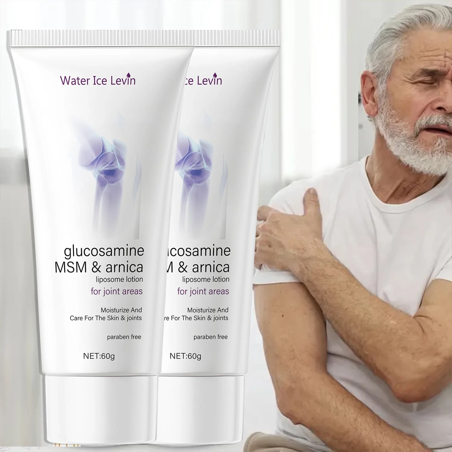 Glucosamine MSM and arnica joint cream tube — image 1