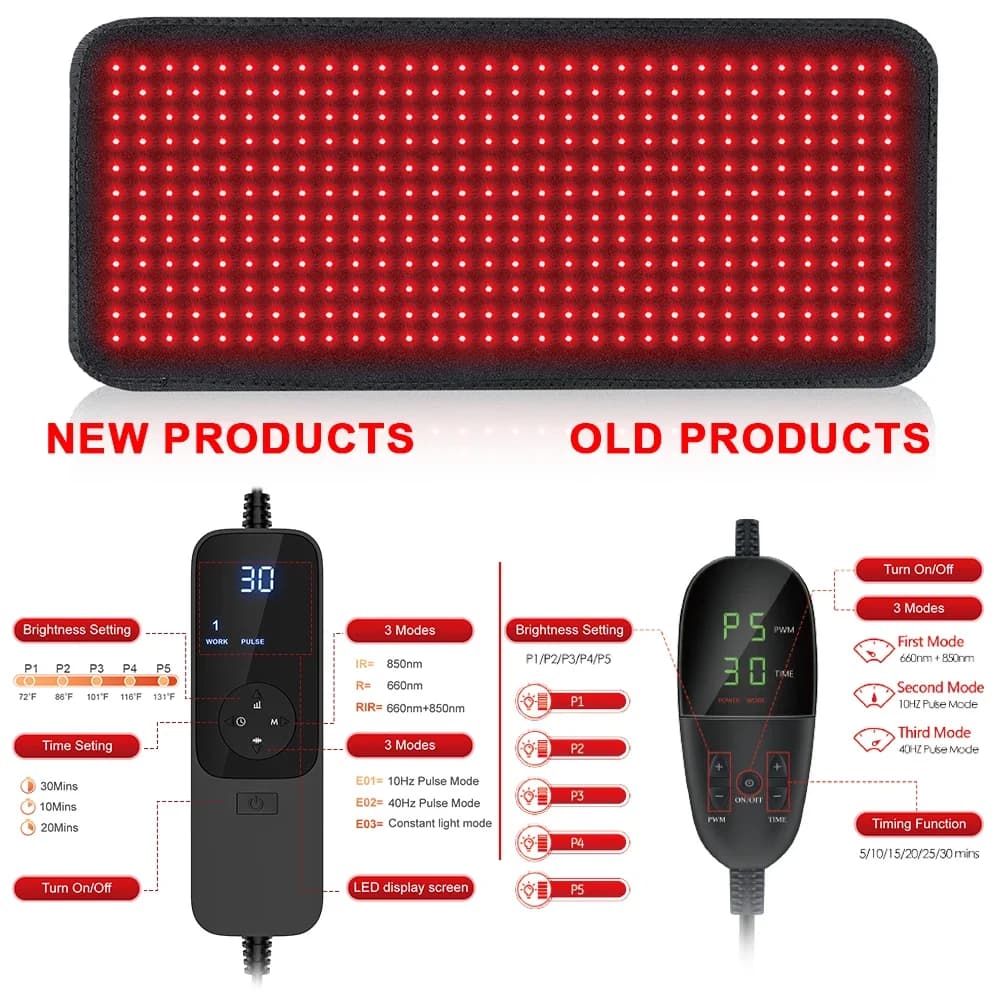 Red light therapy heating pad for waist, back and shoulders — image 6