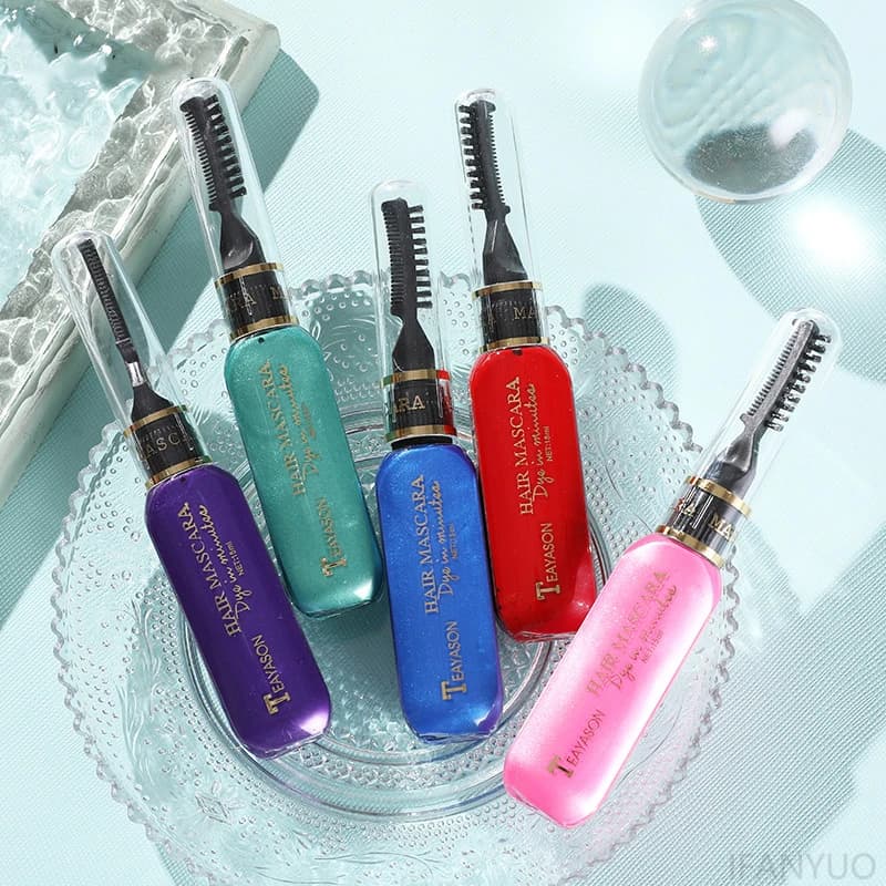 disposable colored hair mascara with multiple shades — image 5
