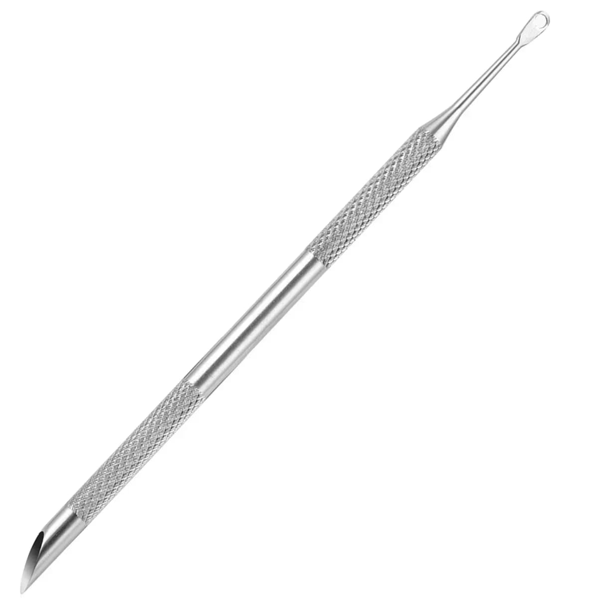 double-ended stainless steel manicure tool with file and cuticle pusher — image 7