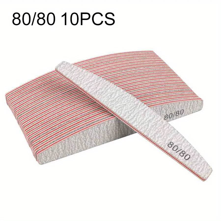 Set of professional nail files with 80‑240 grit sandpaper — image 8