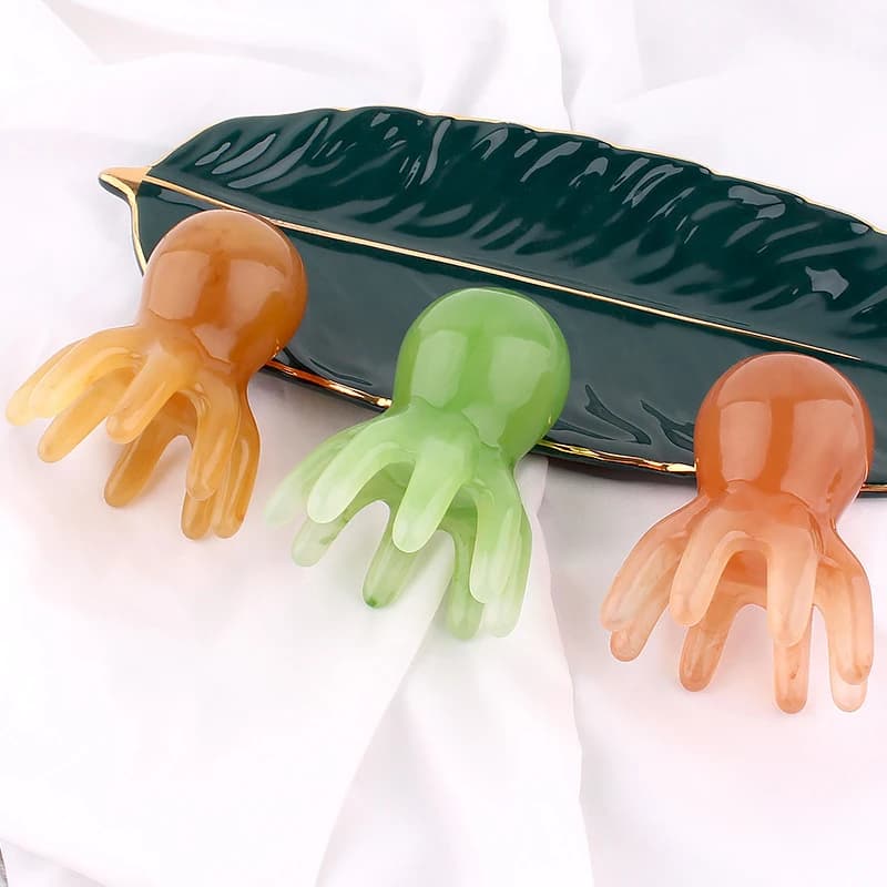 octopus-shaped resin gua sha tool — image 6