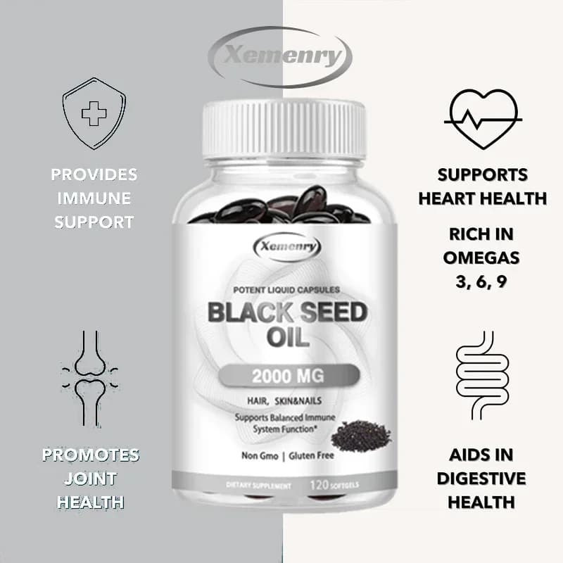 vegan black seed oil capsules — image 2
