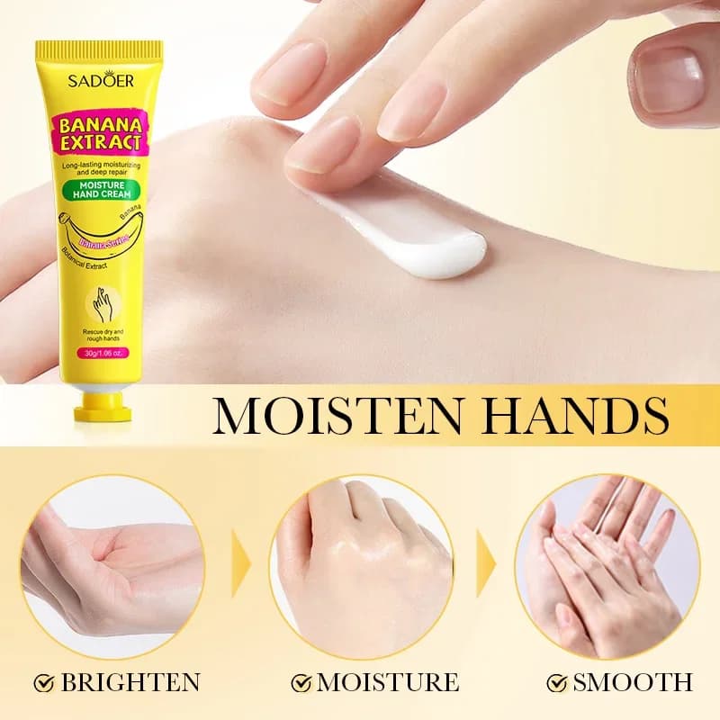 banana scented hand cream tube — image 3