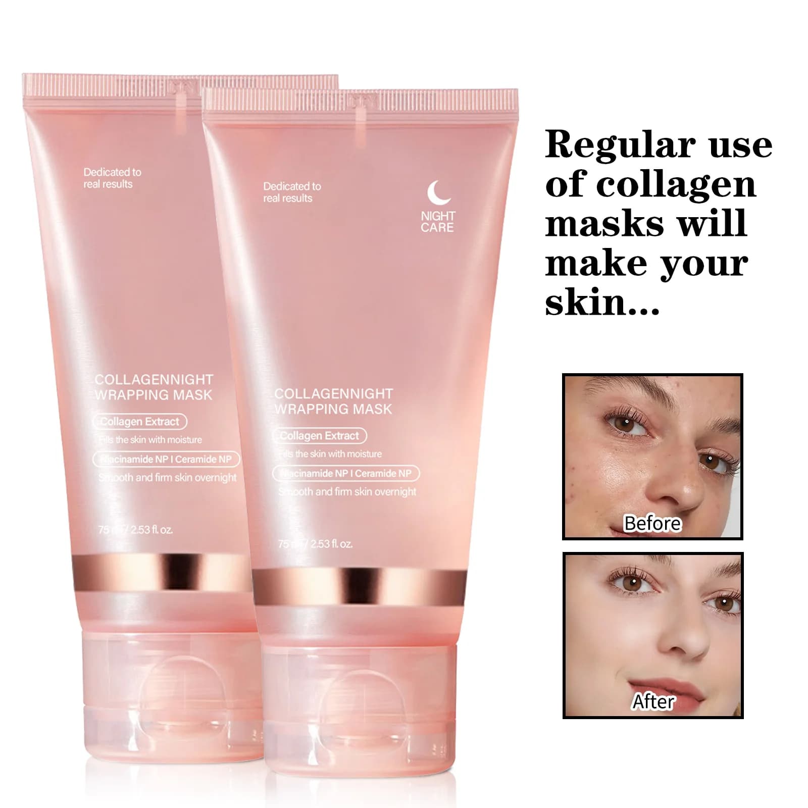 Collagen pulling night mask tube — image 3