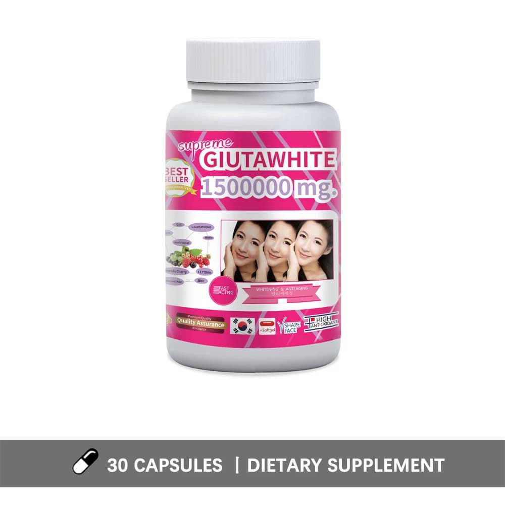Glutathione skin brightening softgel bottle — image 7