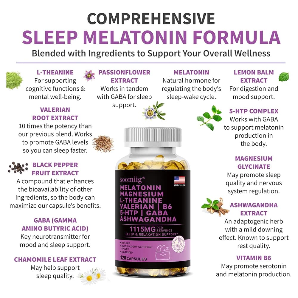 bottle of melatonin 5 mg vegan capsules — image 4